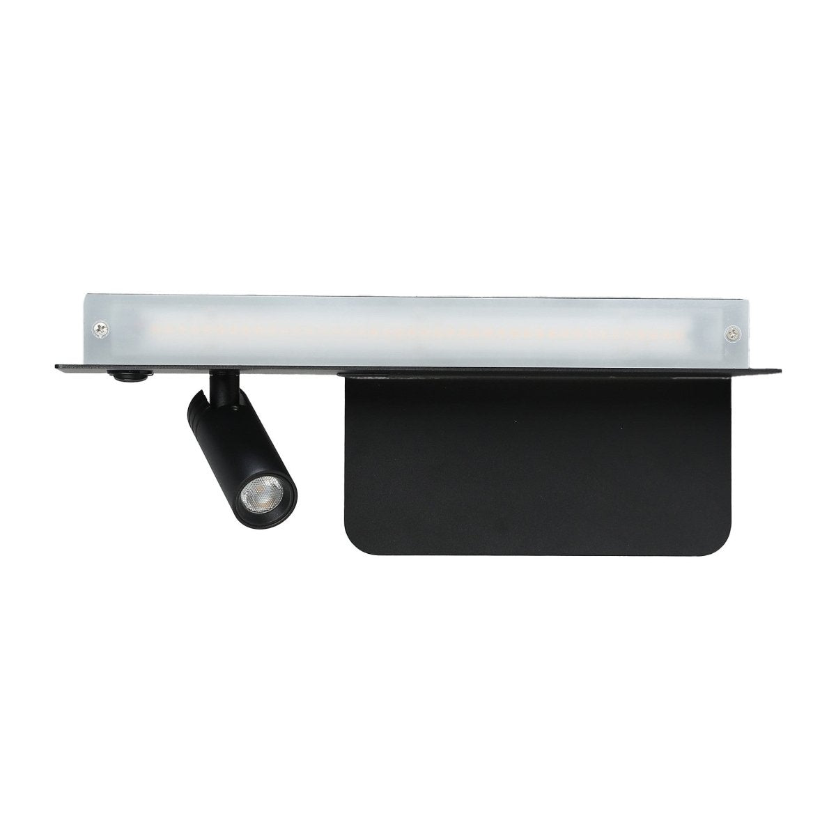 Pack x 2 - Aplique de pared para lectura con puerto USB "Kerta" - Iluminación doble - 3W+7W - Barcelona Led-Decoración