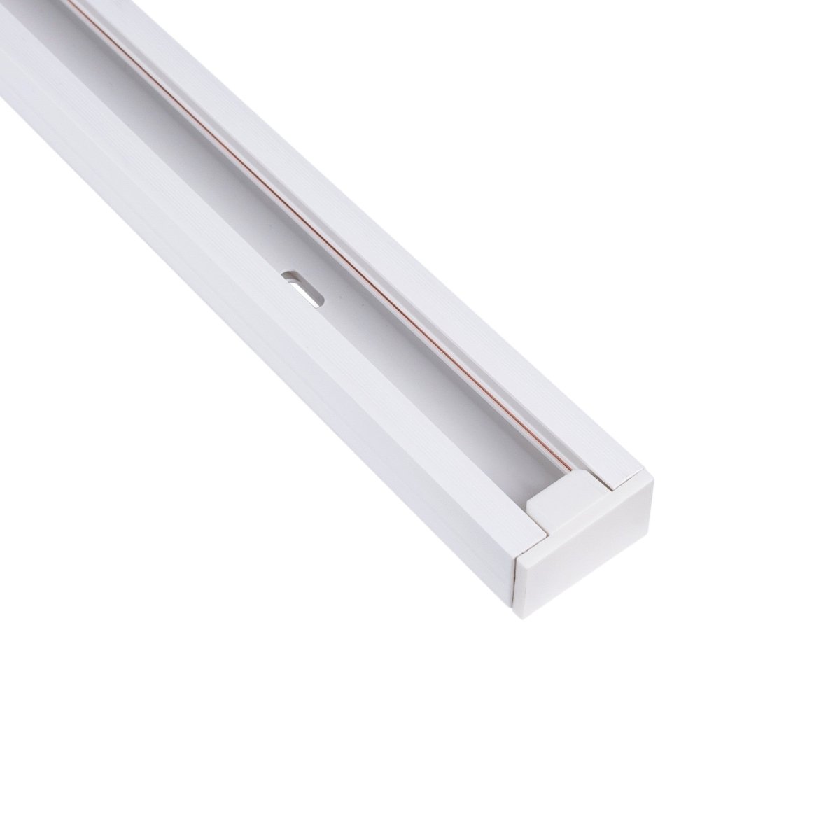 Carril monofásico de PVC para focos LED - Superficie - 2 metros - Barcelona Led-