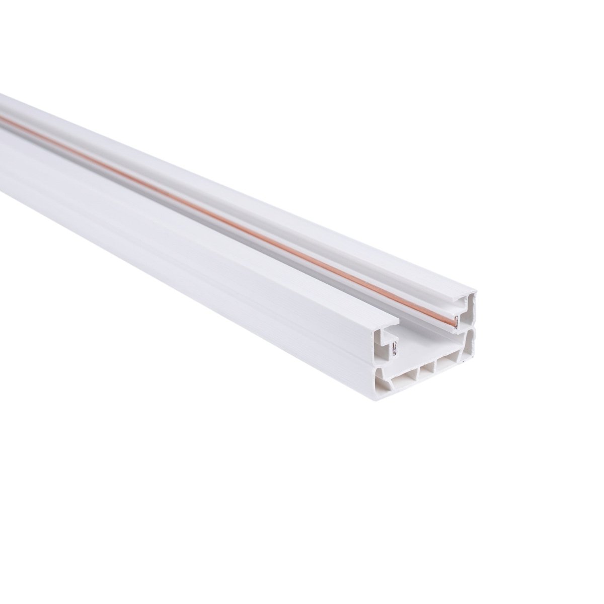 Carril monofásico de PVC para focos LED - Superficie - 2 metros - Barcelona Led-