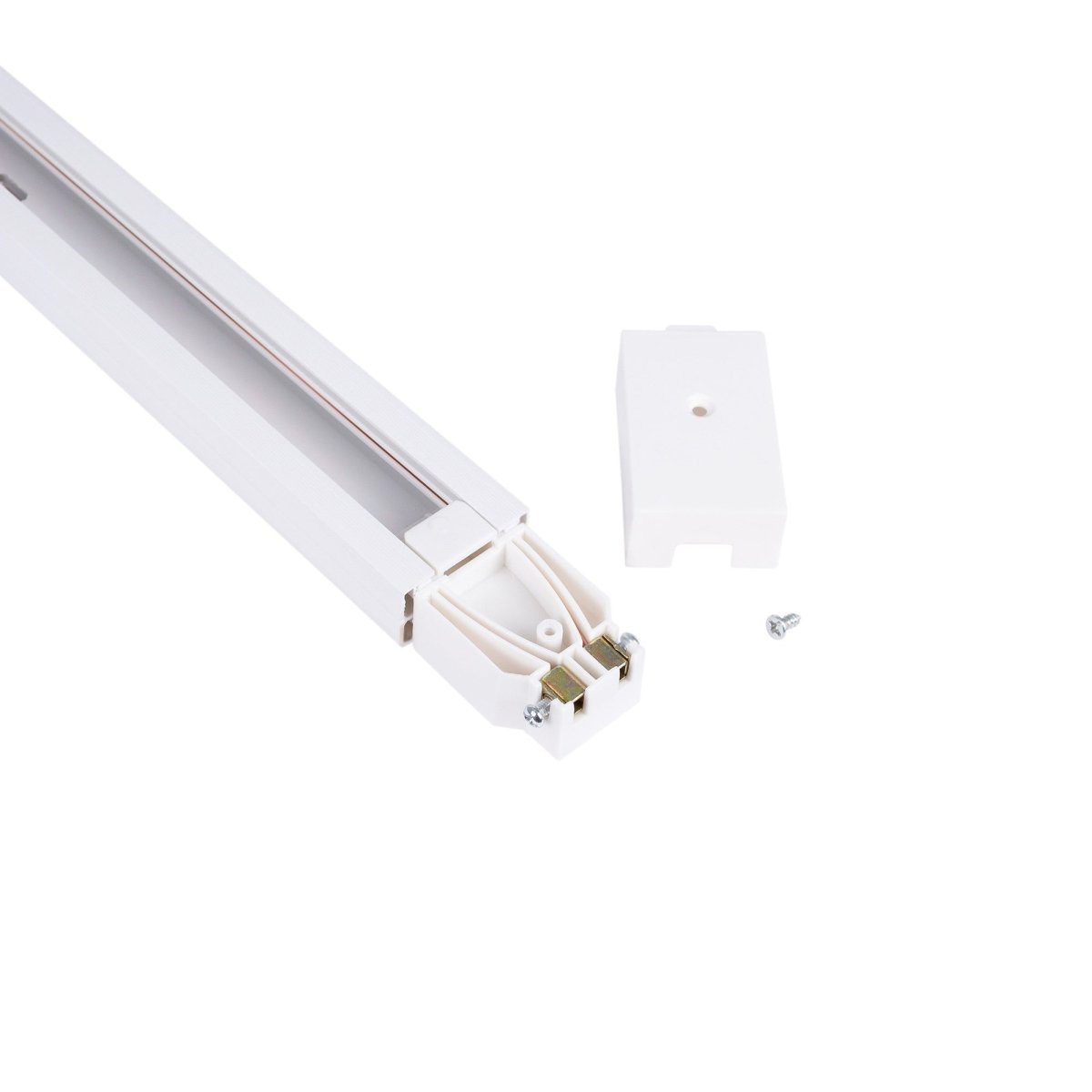 Carril monofásico de PVC para focos LED - Superficie - 2 metros - Barcelona Led-