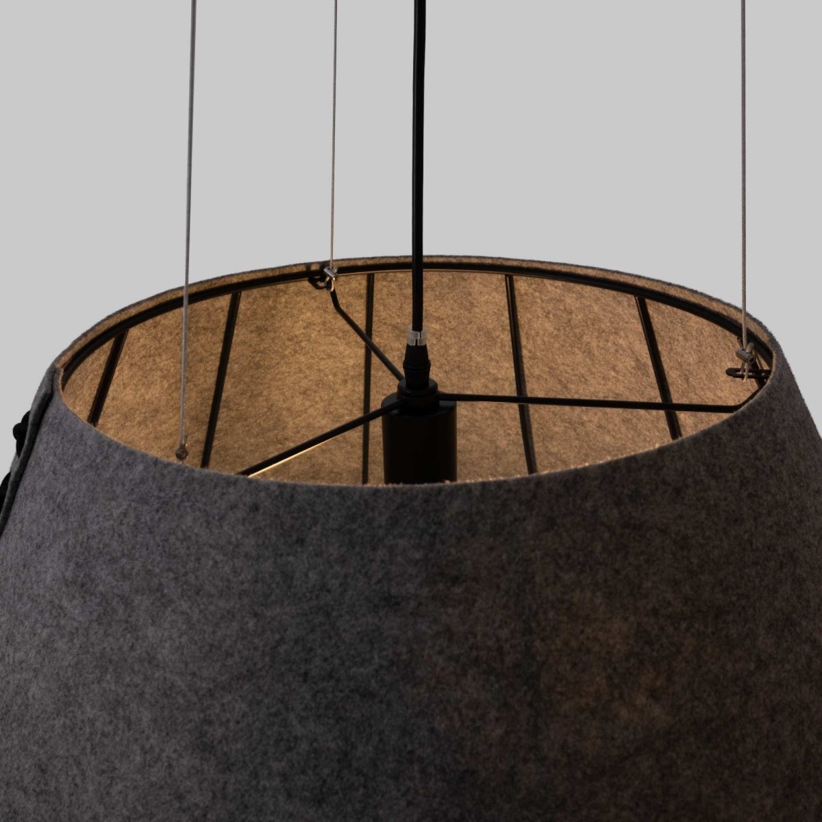 Lámpara acústica colgante "Gandal 70" - ø 70cm - Barcelona Led-Decoración