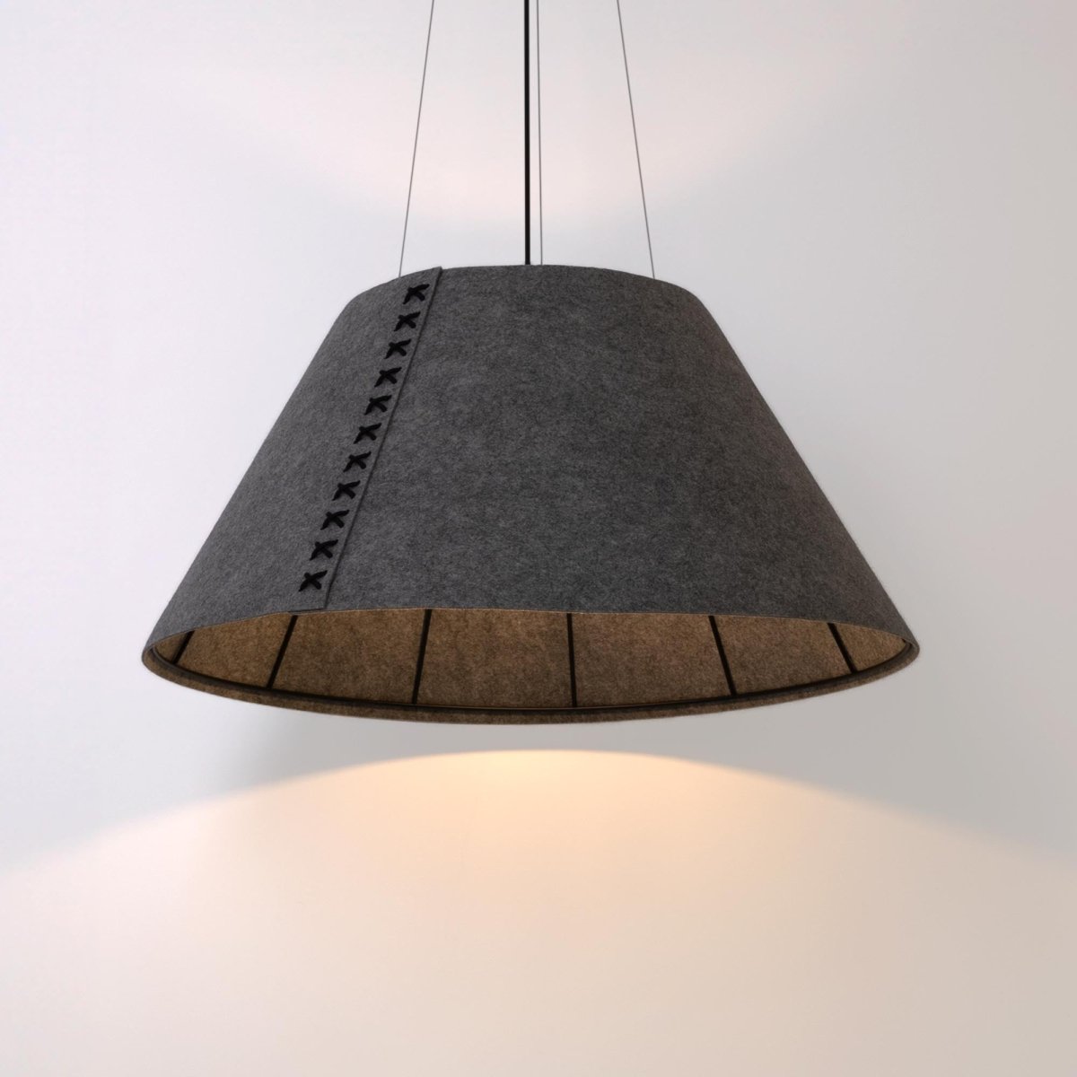 Lámpara acústica colgante "Gandal 70" - ø 70cm - Barcelona Led-Decoración