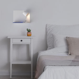 Aplique de pared para lectura con puerto USB "BASKOP" - 6W - Luz derecha (3)