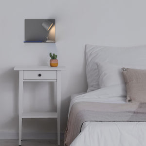 Aplique de pared para lectura con puerto USB "BASKOP" - 6W - Luz derecha (1)