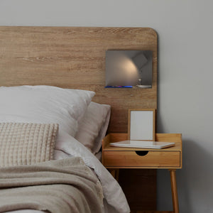 Aplique de pared para lectura con puerto USB "BASKOP" - 6W - Luz derecha (7)