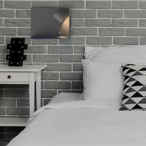 Aplique de pared para lectura con puerto USB "BASKOP" - 6W - Luz derecha (8)