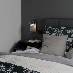 Pack x 2 - Aplique de pared para lectura con puerto USB "BASKOP" - 6W - Diseño vertical (46)