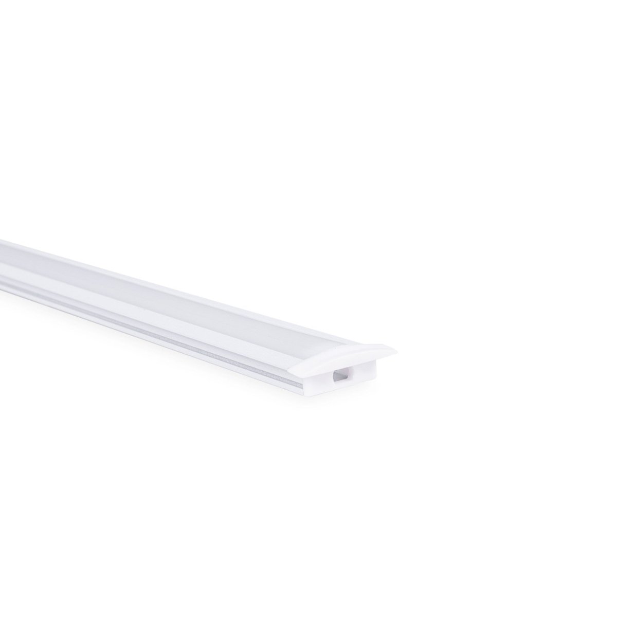 Perfil de aluminio de empotrar - Kit completo - 24,5 x 7mm - Tira LED hasta 12 mm - 2 metros - Barcelona Led-