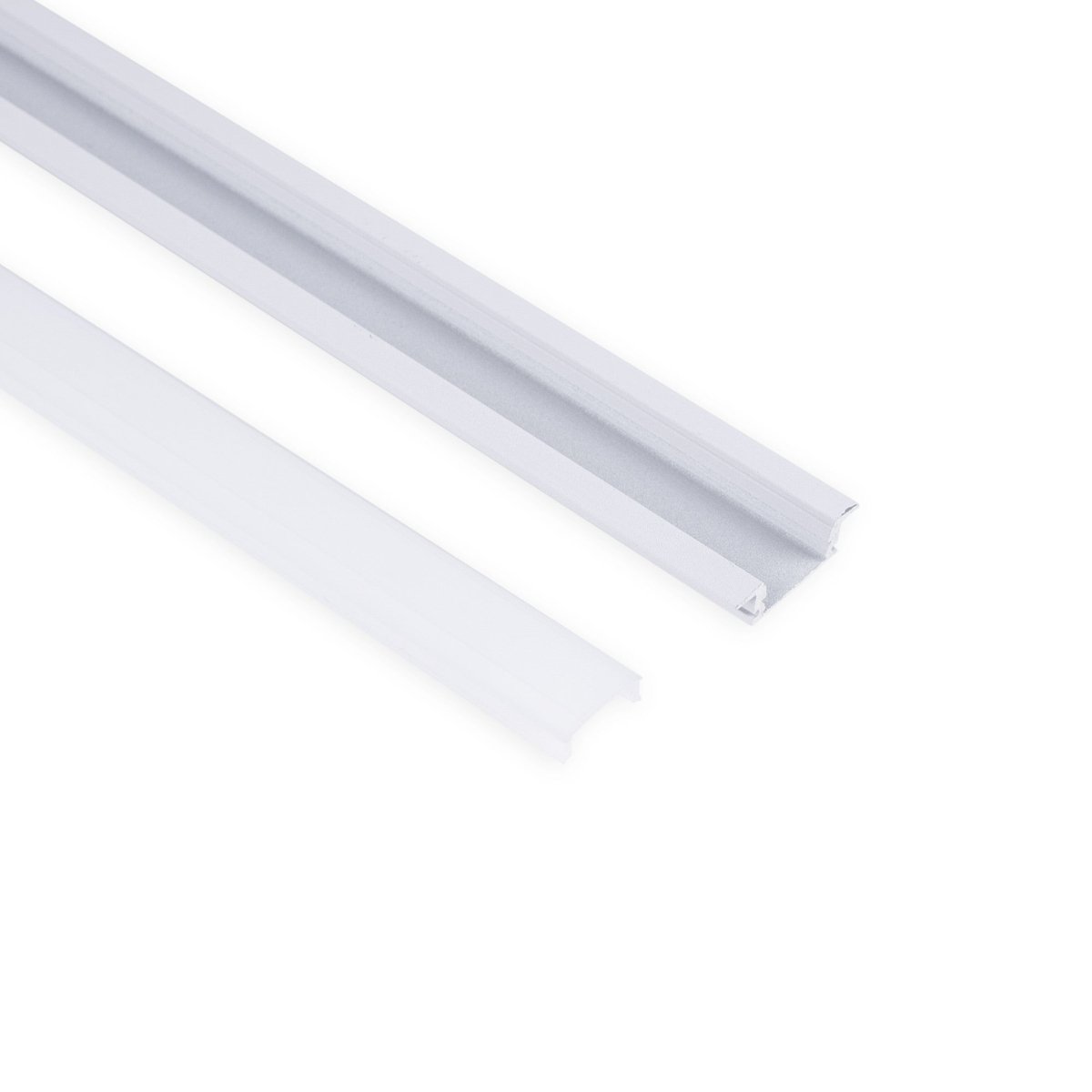Perfil de aluminio de empotrar - Kit completo - 24,5 x 7mm - Tira LED hasta 12 mm - 2 metros - Barcelona Led-