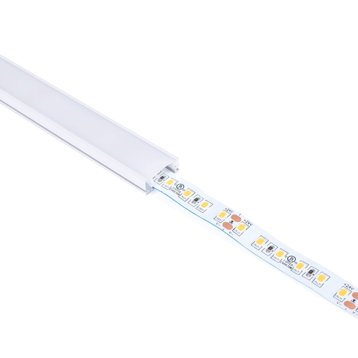 Perfil tira LED superficie - 17x8mm - Kit completo - 1 metro (3)