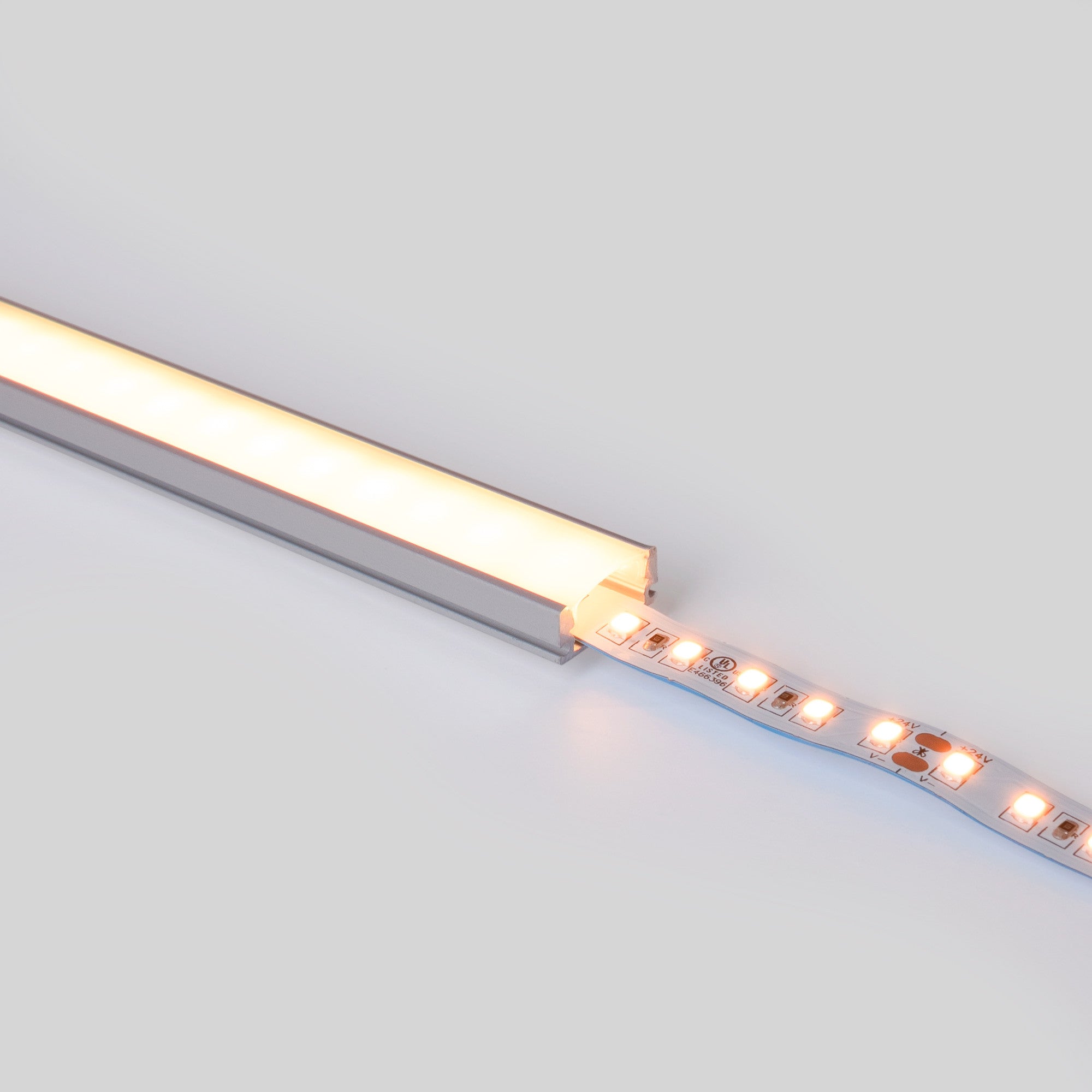 Perfil tira LED superficie - 17x8mm - Kit completo - 2 metros (31)