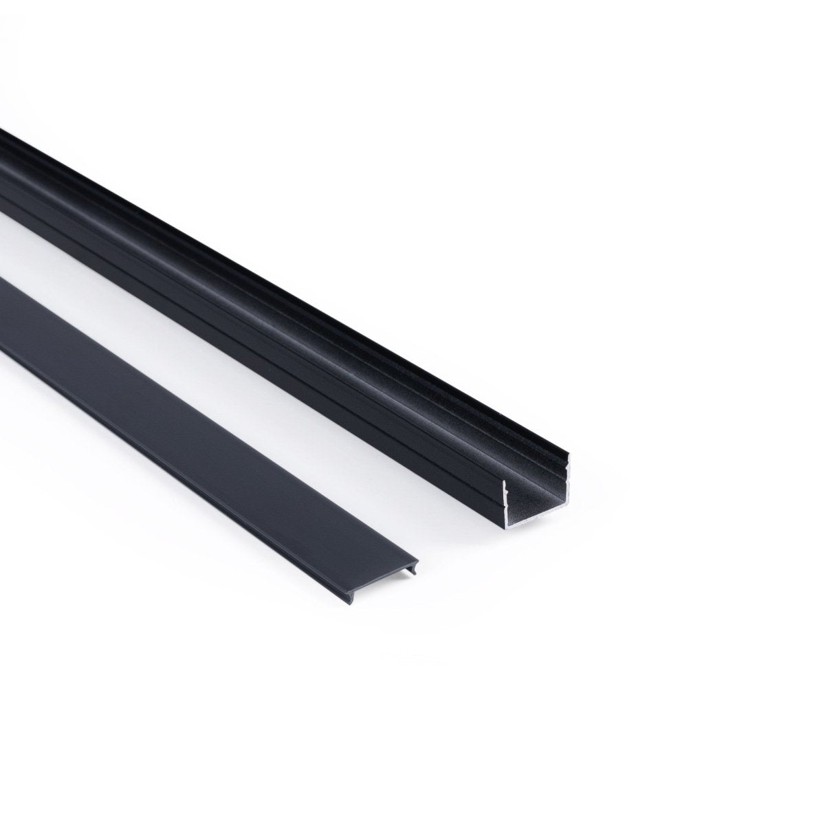 Perfil de aluminio para tira LED con difusor - Superficie - Kit completo - 18 x13mm - Tira LED ≤ 15 mm - 2 metros - Barcelona Led-