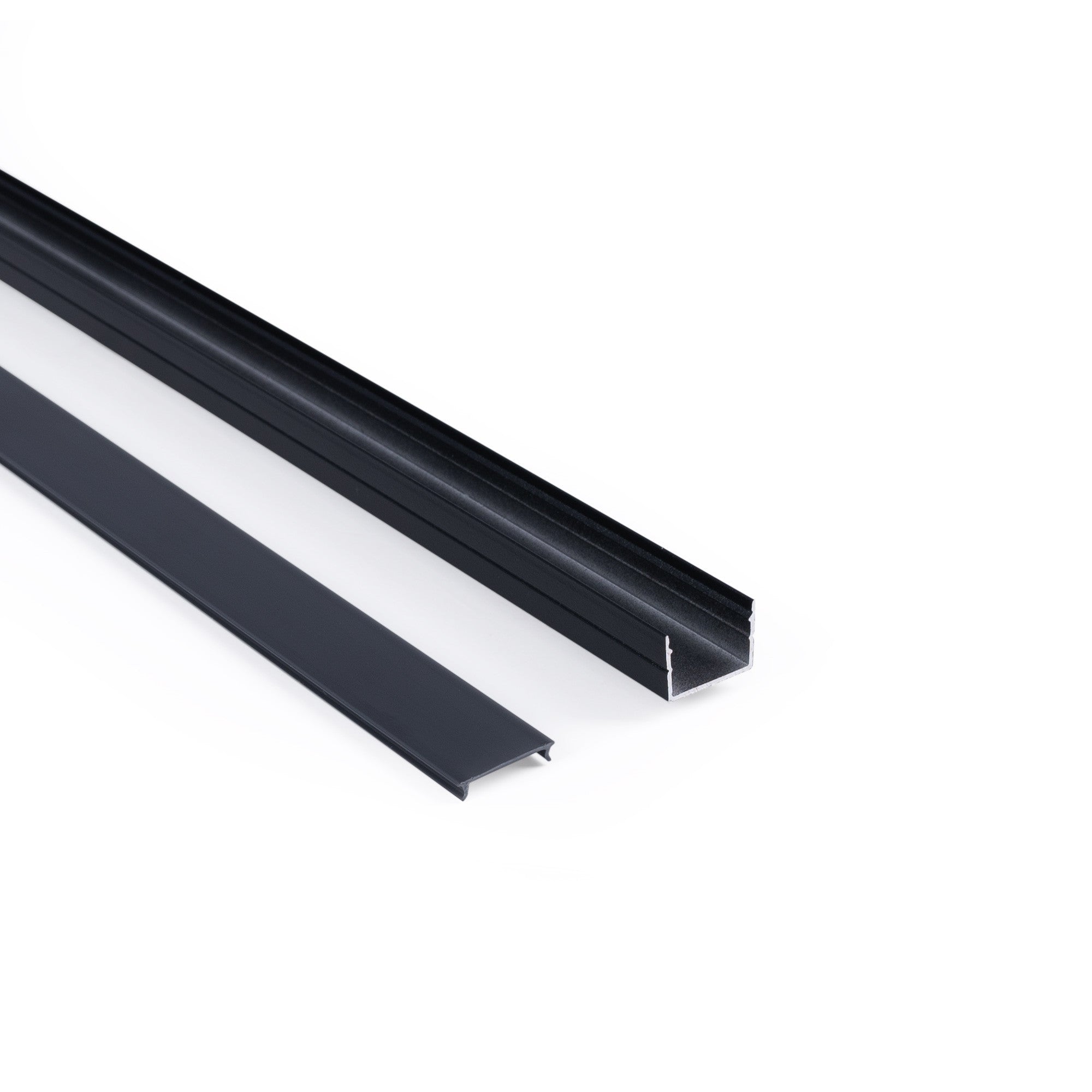 Perfil de aluminio para tira LED con difusor - Superficie - Kit completo - 18 x13mm - Tira LED ≤ 15 mm - 2 metros (21)