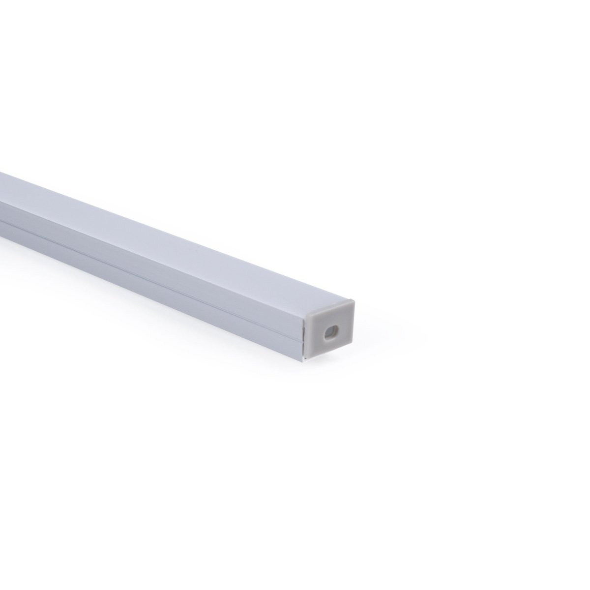 Perfil de aluminio para tira LED con difusor - Superficie - Kit completo - 18 x13mm - Tira LED ≤ 15 mm - 2 metros - Barcelona Led-