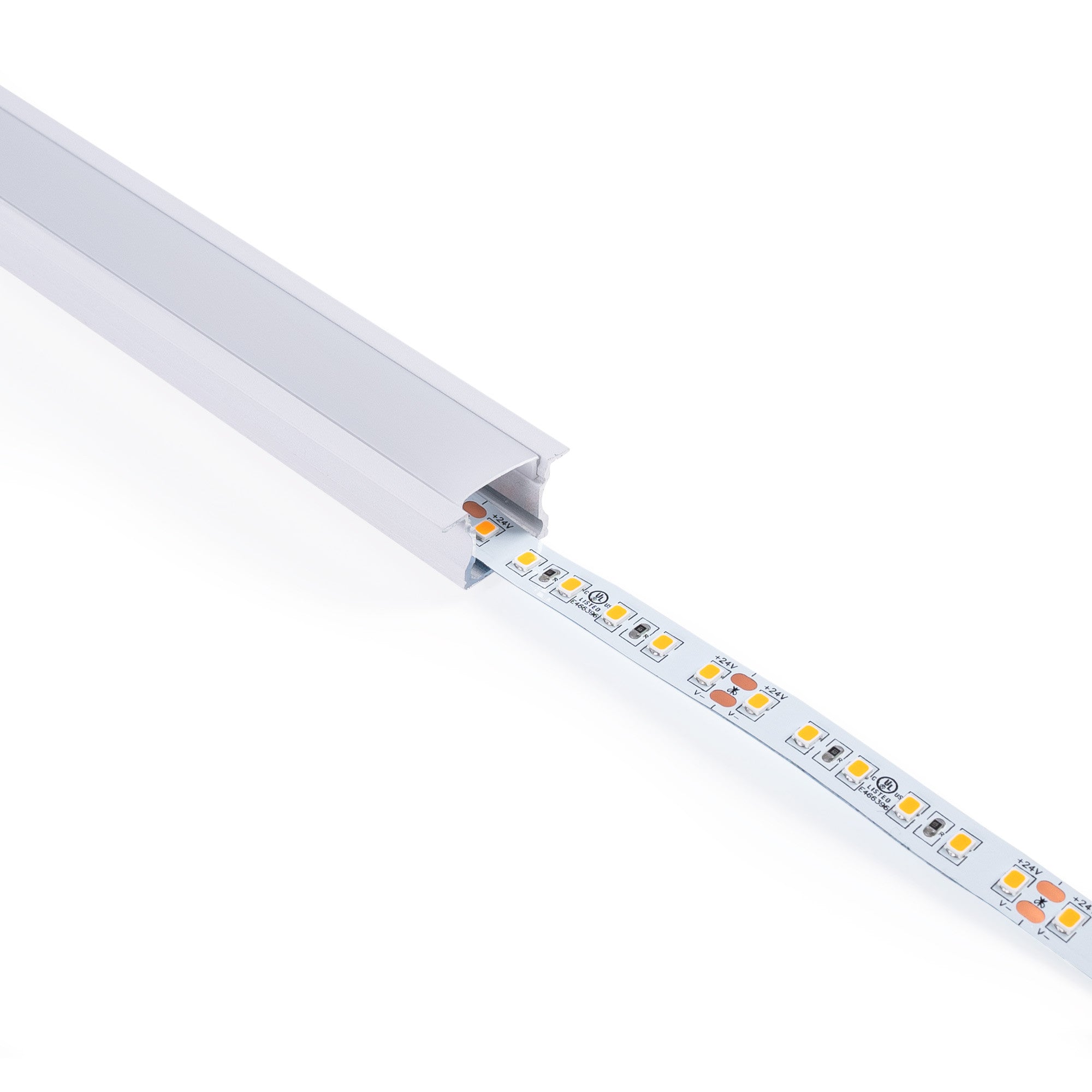 Perfil tira LED empotrable - 25x14mm - Kit completo - 2 metros (16)