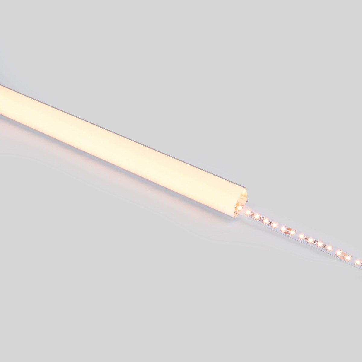 Perfil de aluminio de superficie para esquinas - Con difusor - Kit completo - 20x20mm - Tira LED hasta 10mm - 2 metros - Barcelona Led-