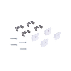 Perfil tira LED de superficie con difusor - Kit completo - 17,6x14,5mm - Tira LED ≤  12 mm - 2 metros (21)