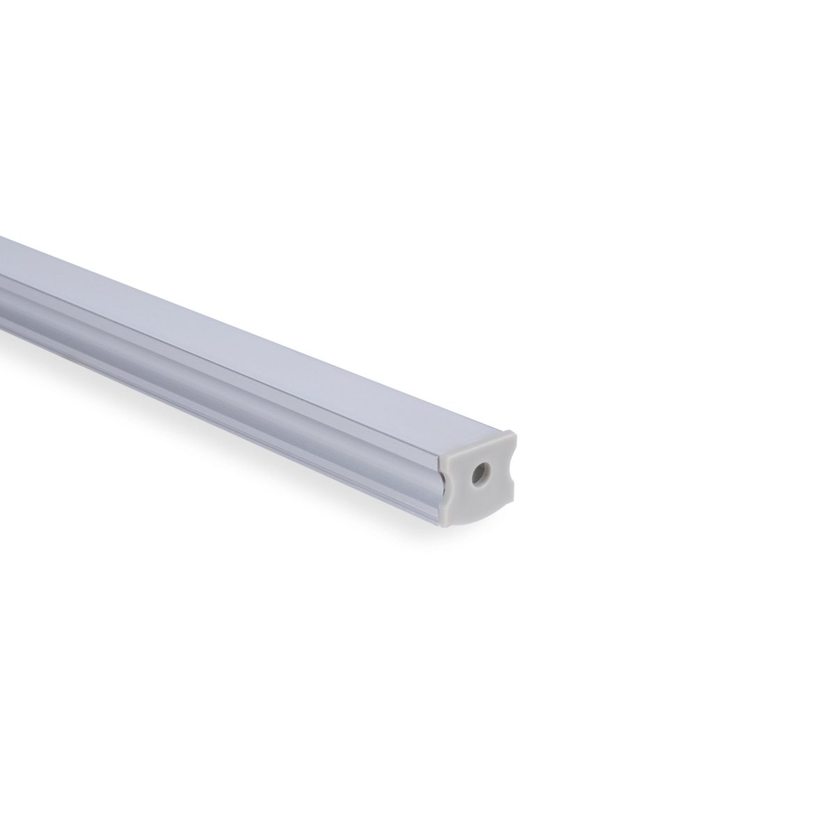 Perfil tira LED de superficie con difusor - Kit completo - 17,6x14,5mm - Tira LED ≤  12 mm - 2 metros - Barcelona Led-