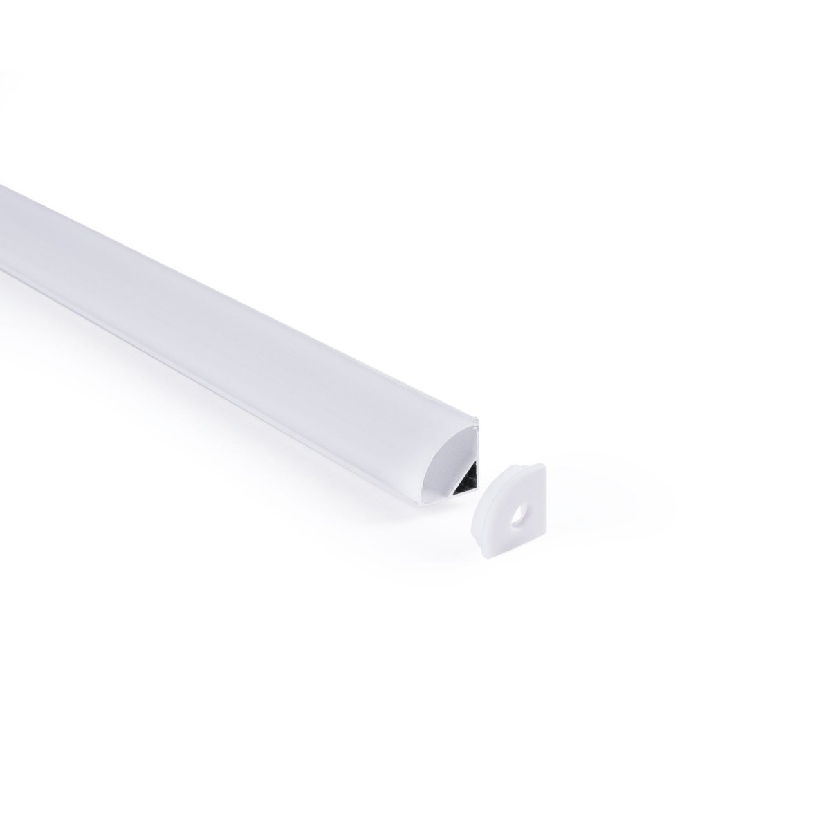 Perfil tira LED de superficie para esquinas - Con difusor - Kit completo - 15,8x15,8mm - Tira LED ≤10 mm - 1 metro (11)