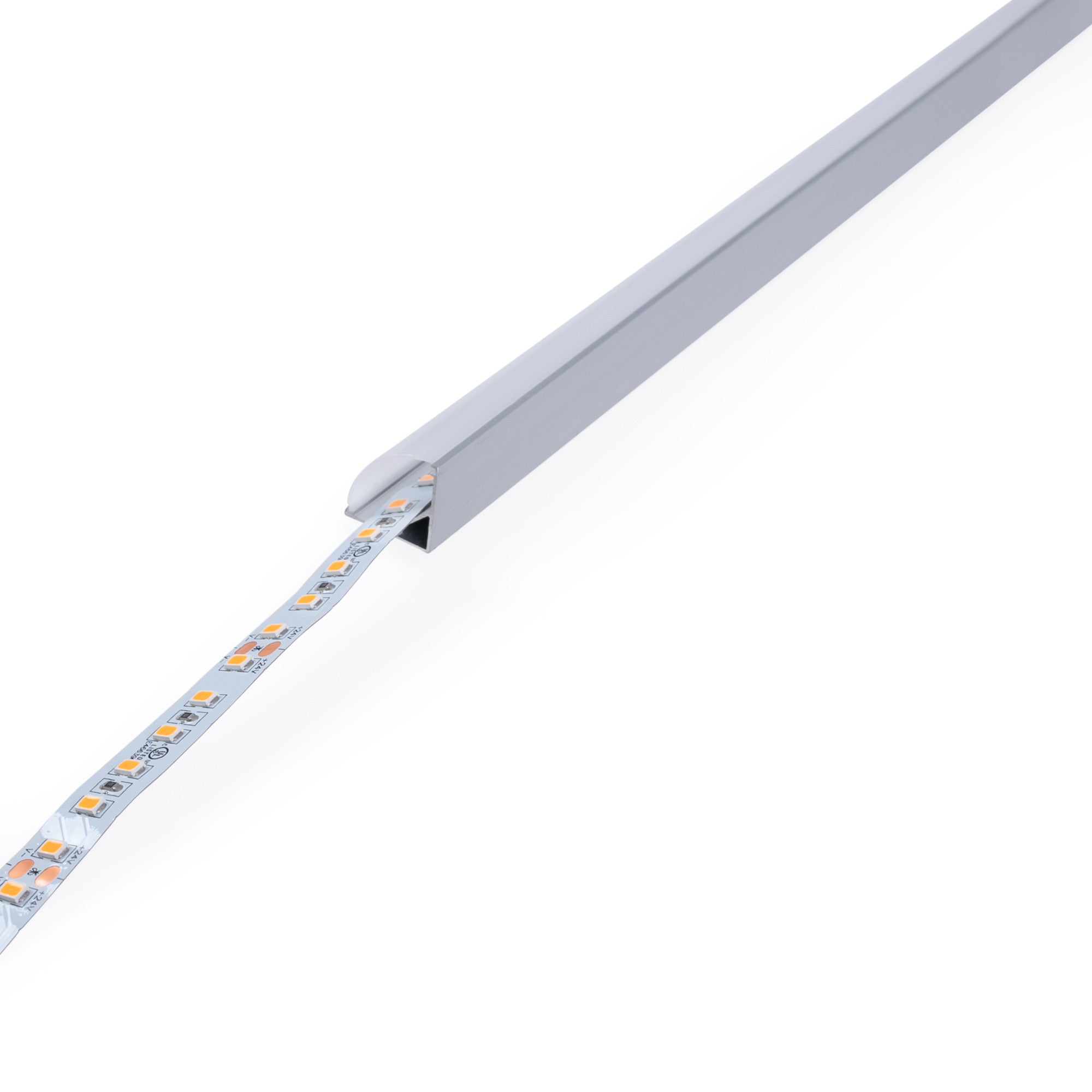 Perfil tira LED de superficie para esquinas - Con difusor - Kit completo - 15,8x15,8mm - Tira LED ≤ 10 mm - 2 metros (30)