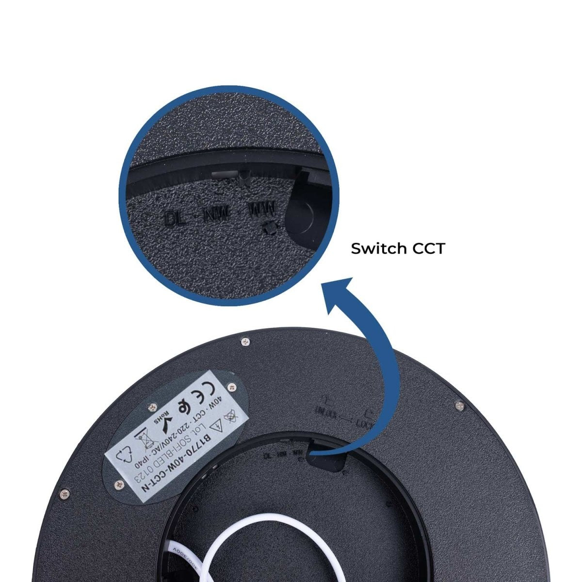 Plafón LED techo circular CCT 40W - IP40 - Barcelona Led-