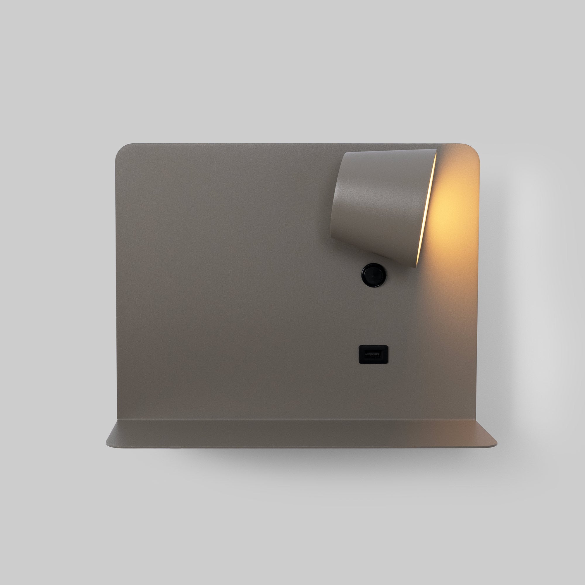 Aplique de pared para lectura con puerto USB "BASKOP" - 6W - Luz derecha (19)