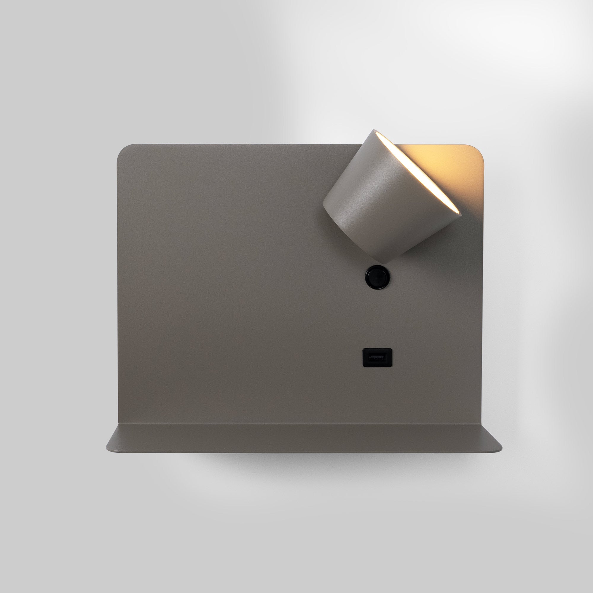 Aplique de pared para lectura con puerto USB "BASKOP" - 6W - Luz derecha (20)