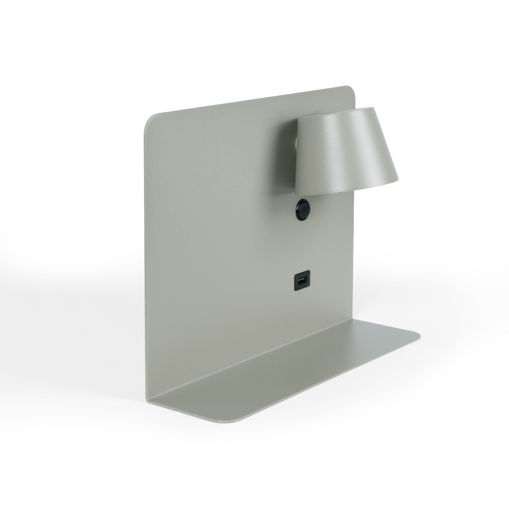 Aplique de pared para lectura con puerto USB "BASKOP" - 6W - Luz derecha (28)