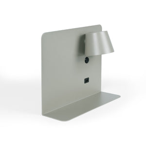 Aplique de pared para lectura con puerto USB "BASKOP" - 6W - Luz derecha (28)