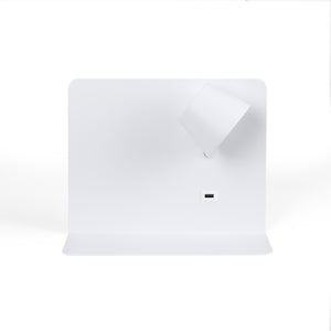 Aplique de pared para lectura con puerto USB "BASKOP" - 6W - Luz derecha (33)