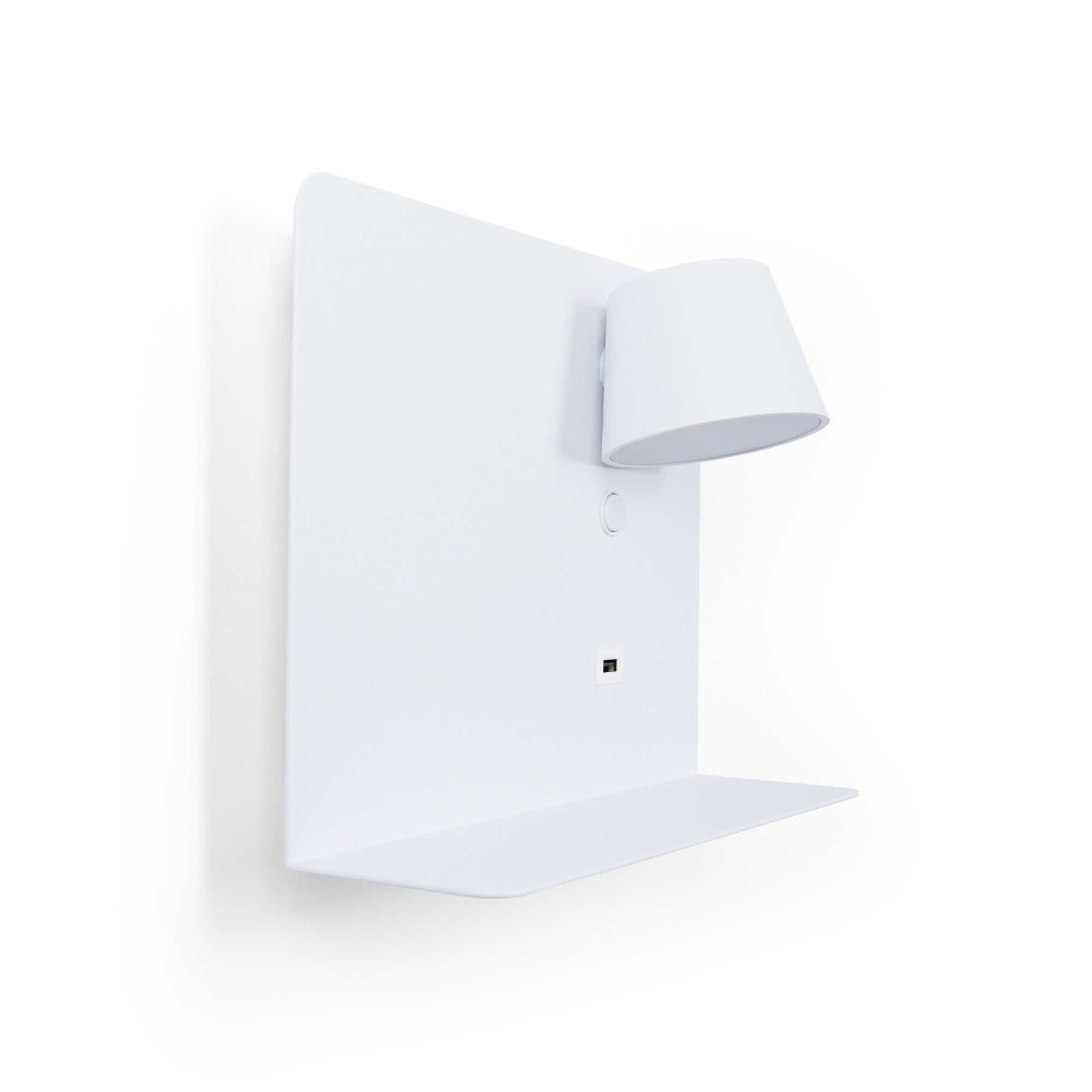 Aplique de pared para lectura con puerto USB "BASKOP" - 6W - Luz derecha (44)