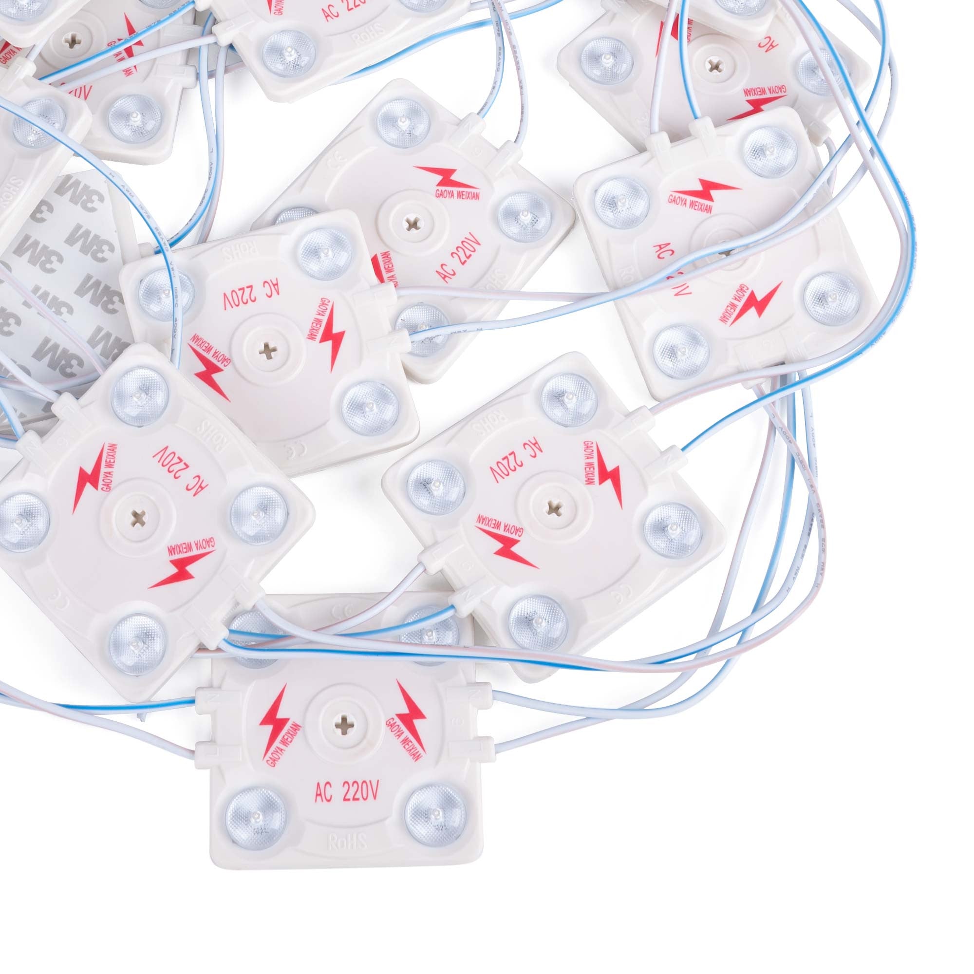 Módulo LED cuadrado para rótulos - 3.6W - 220V AC - IP65 - 165º (14)