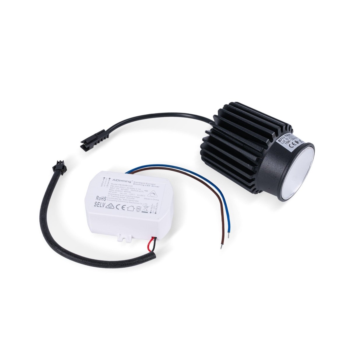 Módulo LED 15W para aro downlight MR16/GU10 - Regulable por TRIAC - 45º - CRI 90 - Barcelona Led-
