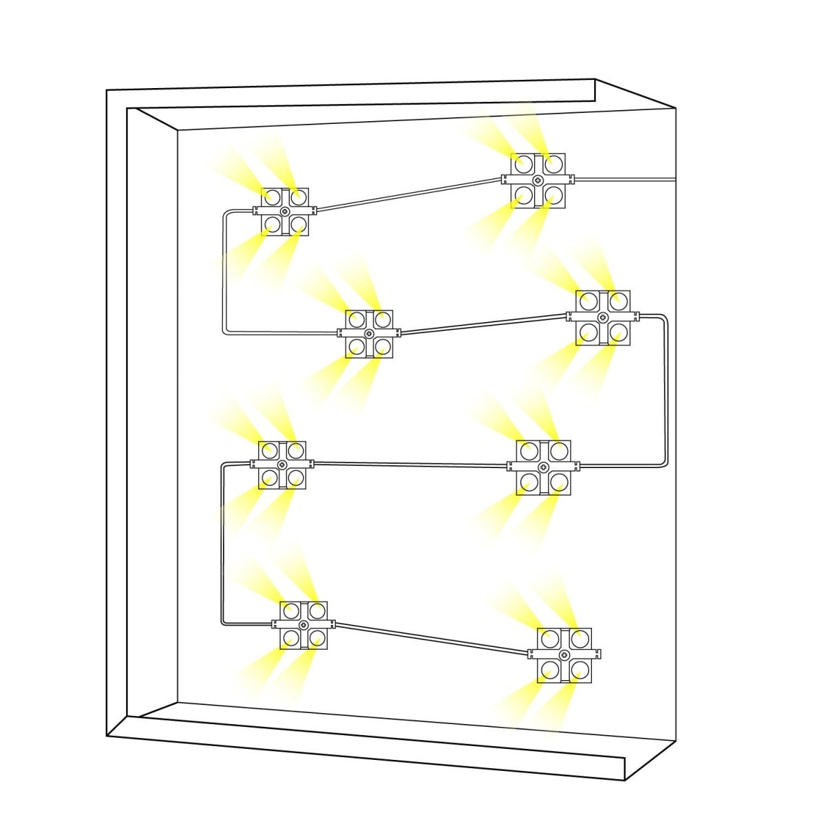 Módulo LED cuadrado para rótulos - 2W - 12V - IP65 - 160º - Barcelona Led-