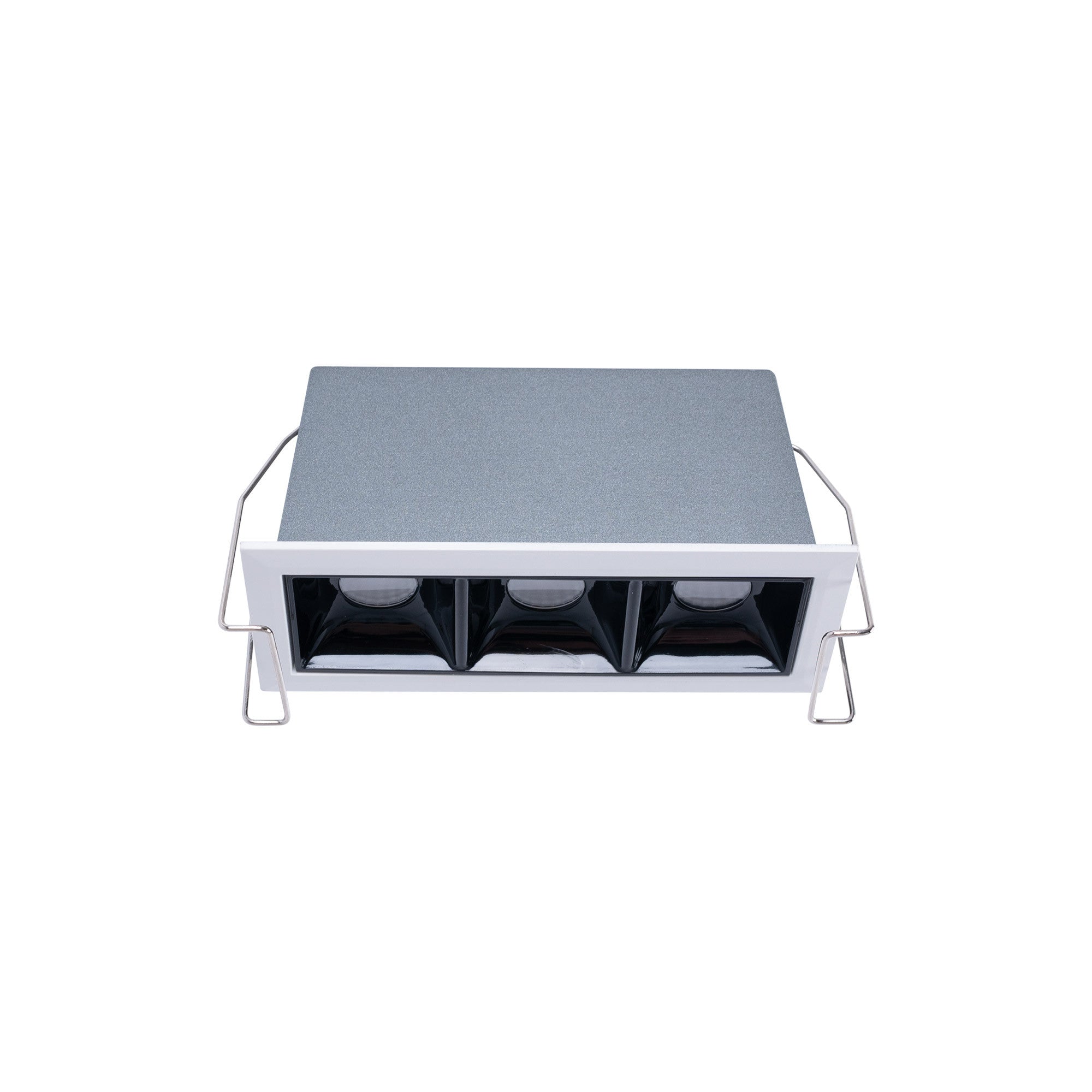 Foco lineal LED empotrable triple 6W - UGR18 - CRI90 - Chip OSRAM - Negro (35)