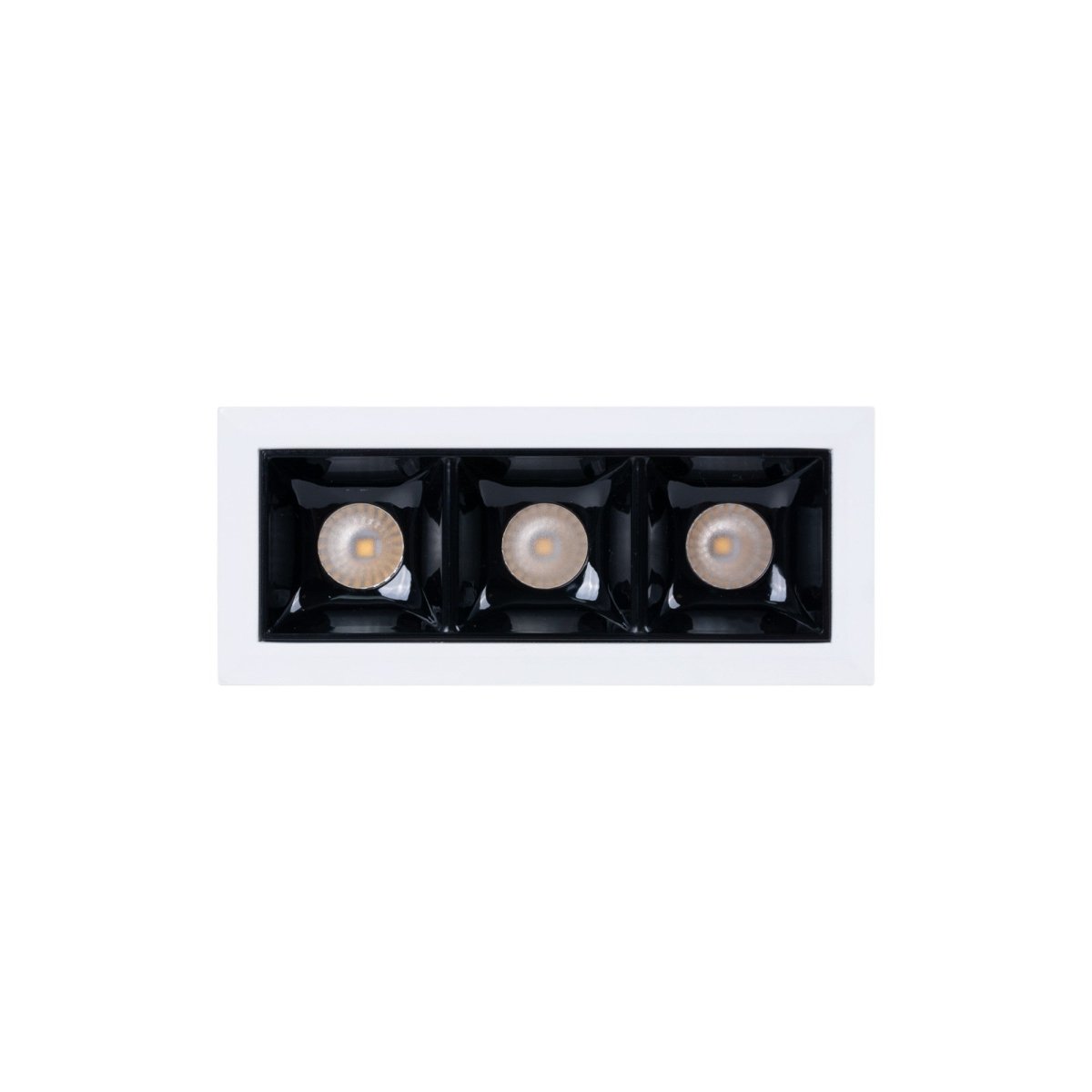 Foco lineal LED empotrable triple 6W - UGR18 - CRI90 - Chip OSRAM - Barcelona Led-