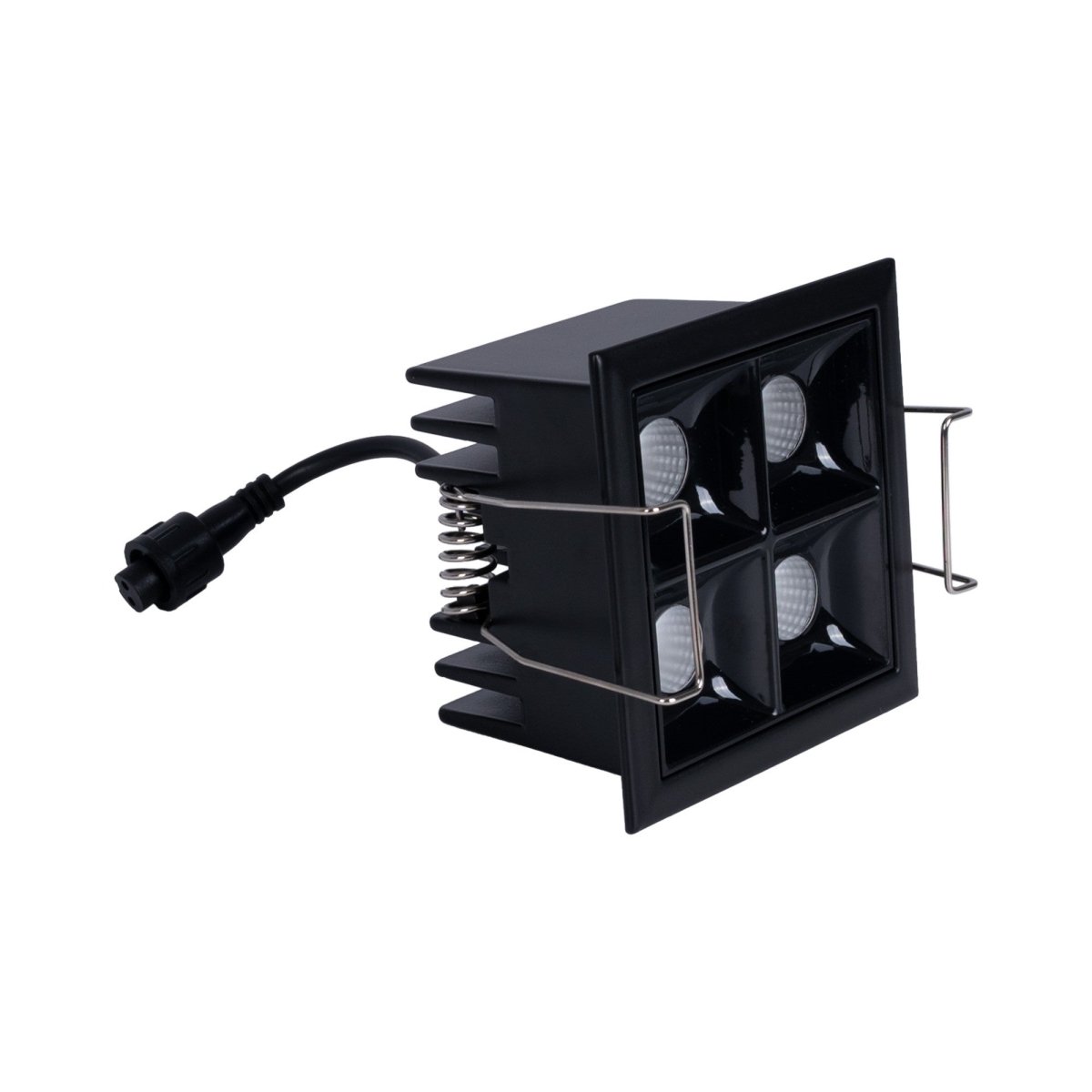 Downlight LED cuadrado empotrable 8W - 4 Focos - UGR18 - CRI90 - Chip OSRAM - Barcelona Led-
