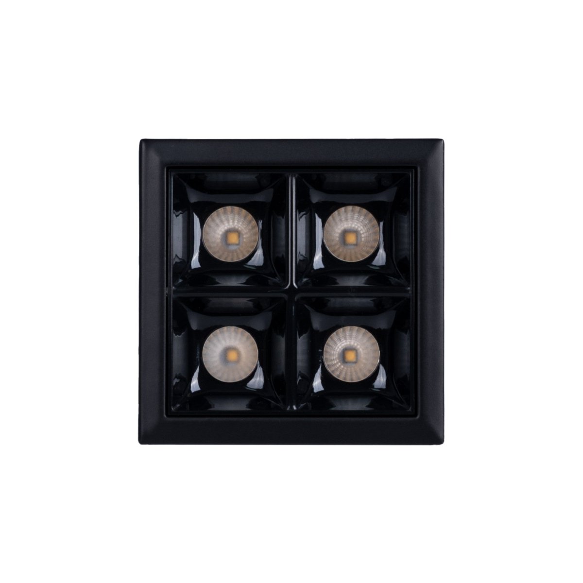 Downlight LED cuadrado empotrable 8W - 4 Focos - UGR18 - CRI90 - Chip OSRAM - Barcelona Led-
