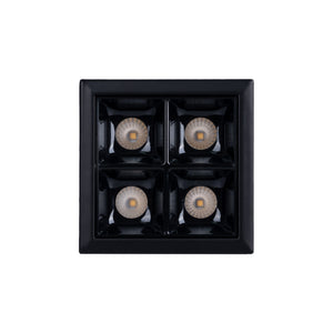 Downlight LED cuadrado empotrable 8W - 4 Focos - UGR18 - CRI90 - Chip OSRAM (21)