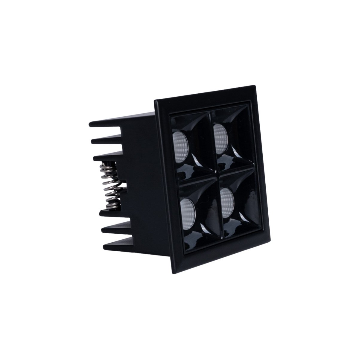 Downlight LED cuadrado empotrable 8W - 4 Focos - UGR18 - CRI90 - Chip OSRAM - Barcelona Led-