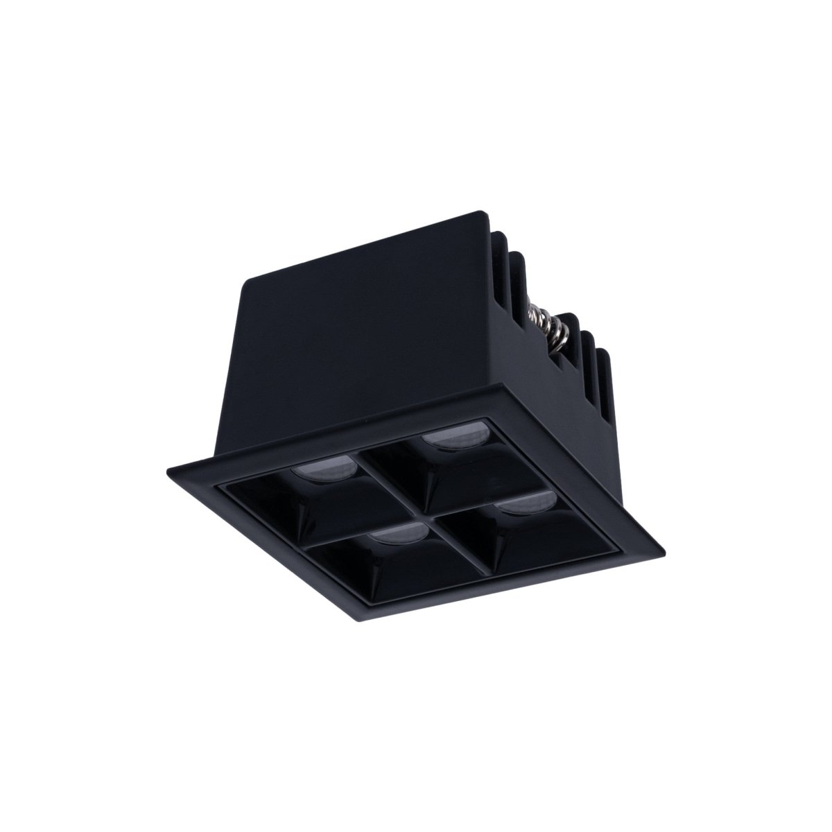 Downlight LED cuadrado empotrable 8W - 4 Focos - UGR18 - CRI90 - Chip OSRAM - Barcelona Led-