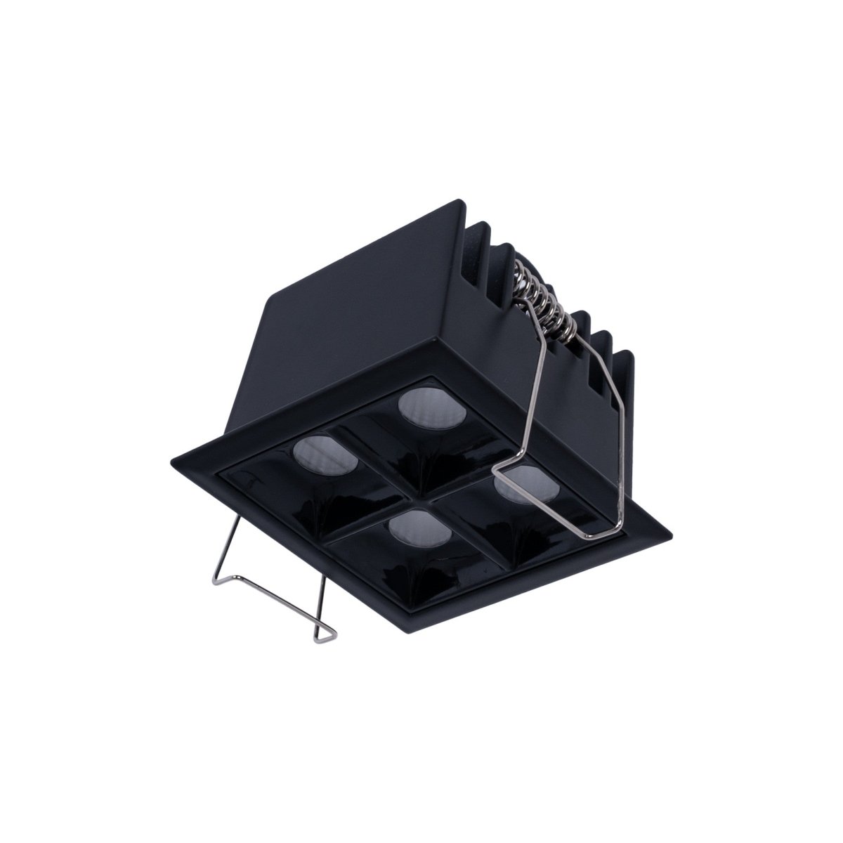 Downlight LED cuadrado empotrable 8W - 4 Focos - UGR18 - CRI90 - Chip OSRAM - Barcelona Led-