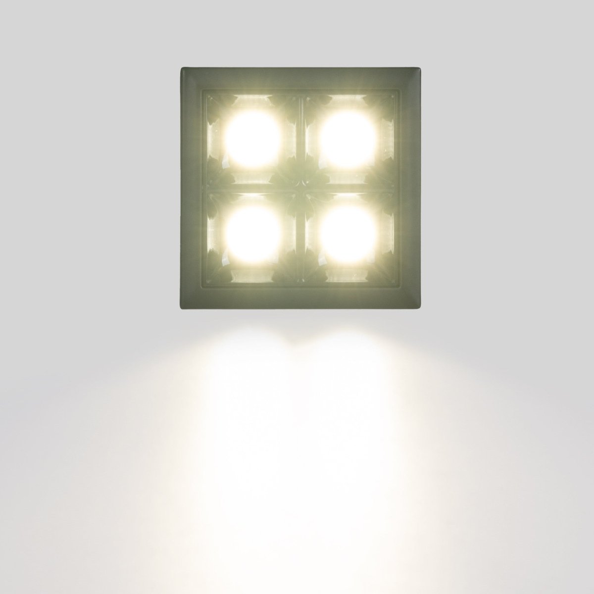 Downlight LED cuadrado empotrable 8W - 4 Focos - UGR18 - CRI90 - Chip OSRAM - Barcelona Led-