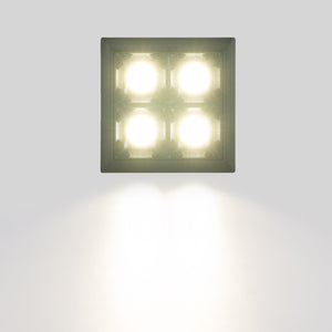 Downlight LED cuadrado empotrable 8W - 4 Focos - UGR18 - CRI90 - Chip OSRAM (29)