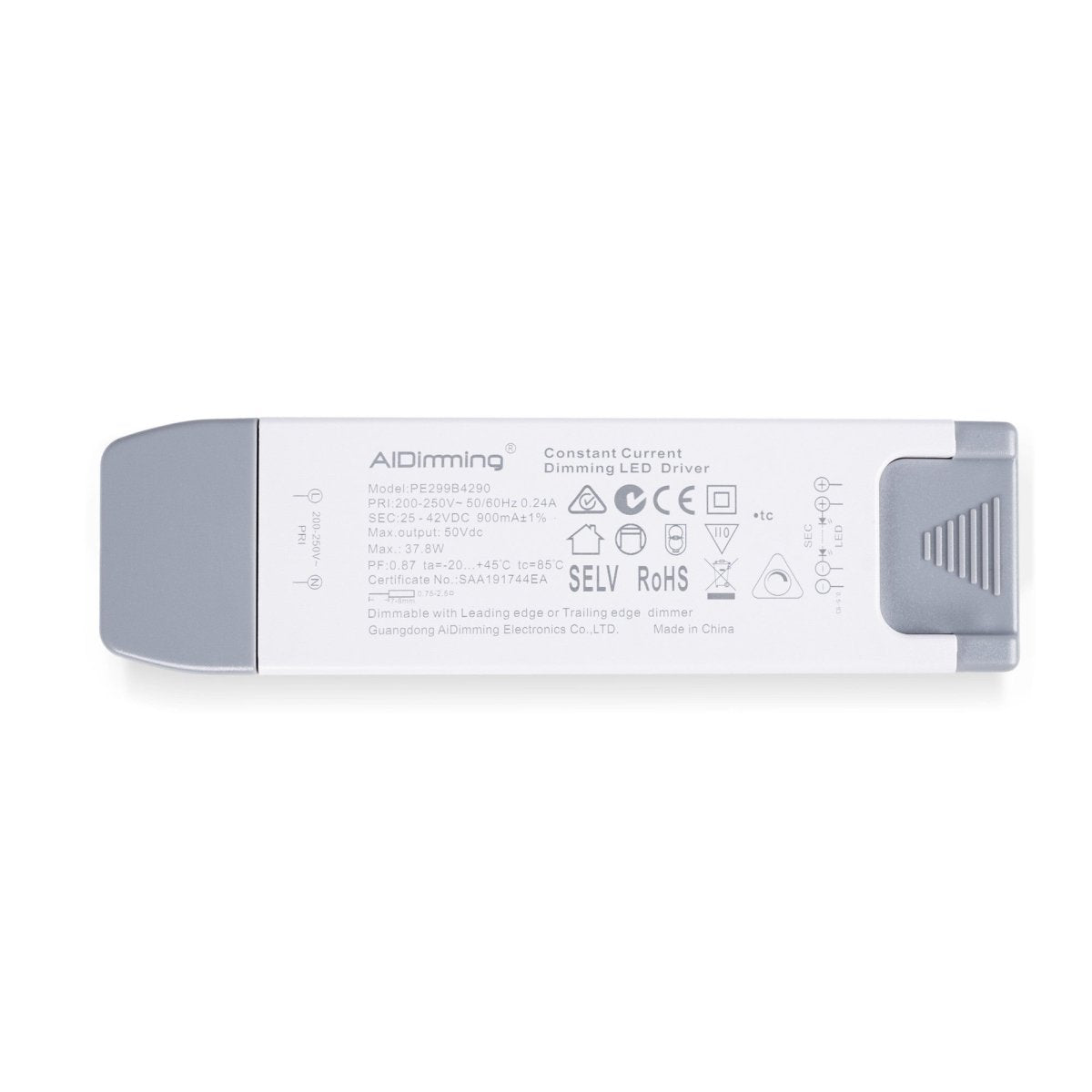 Driver regulable TRIAC 25-42V DC - 900mA - 37W - Barcelona Led-