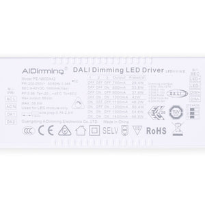Driver regulable DALI + 1/0-10V + PUSH - 9-42V DC - 58W - Multicorriente (700-1400mA) (7)