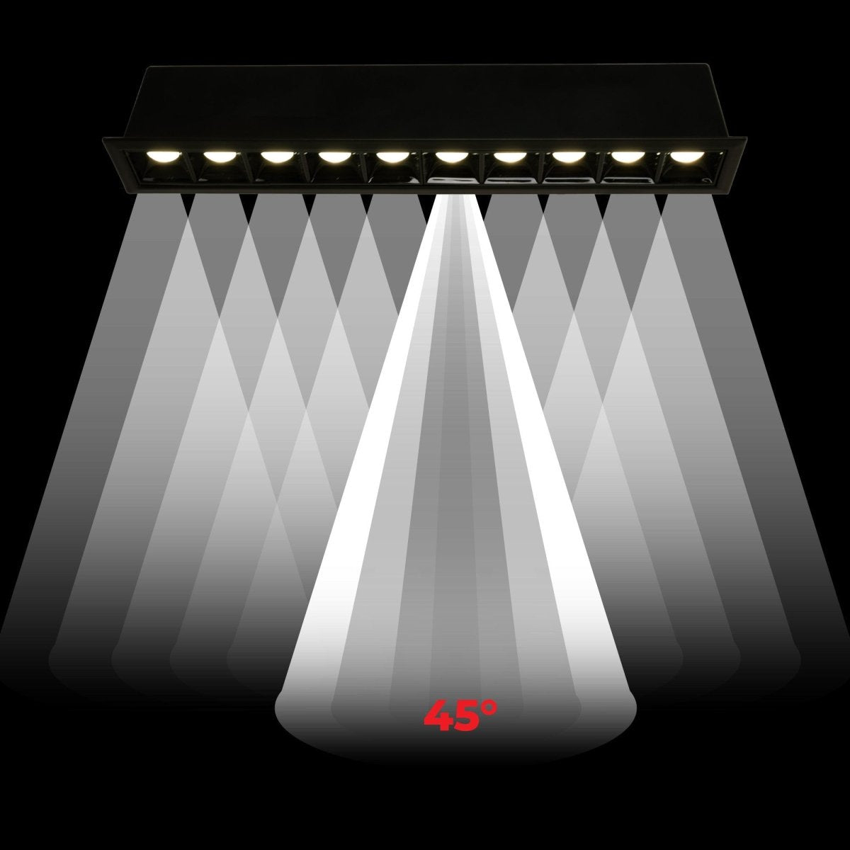 Foco lineal LED empotrable 20W - UGR18 - CRI90 - Chip OSRAM - Barcelona Led-