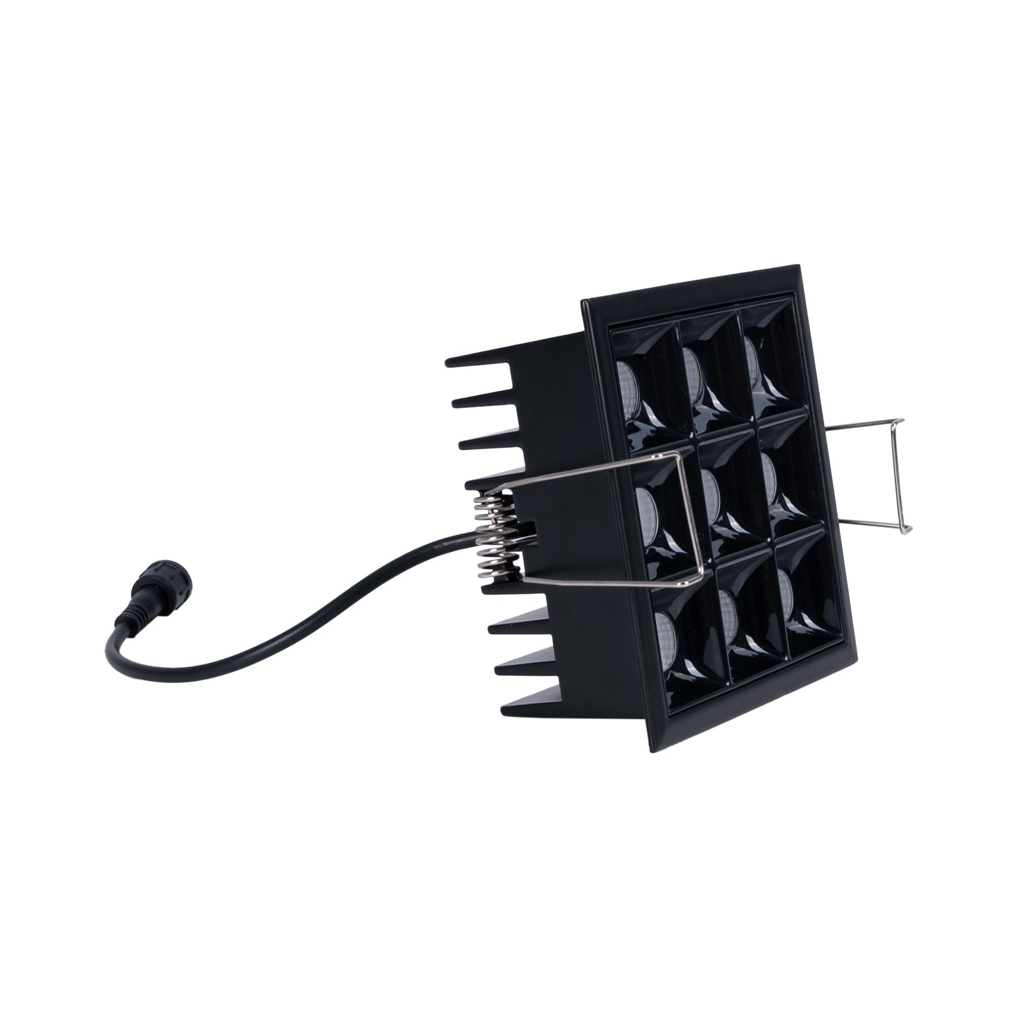 Downlight LED cuadrado empotrable 18W - 9 Focos - UGR18 - CRI90 - Chip OSRAM (25)
