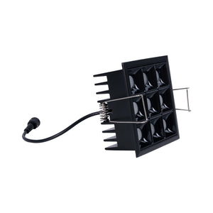 Downlight LED cuadrado empotrable 18W - 9 Focos - UGR18 - CRI90 - Chip OSRAM (25)