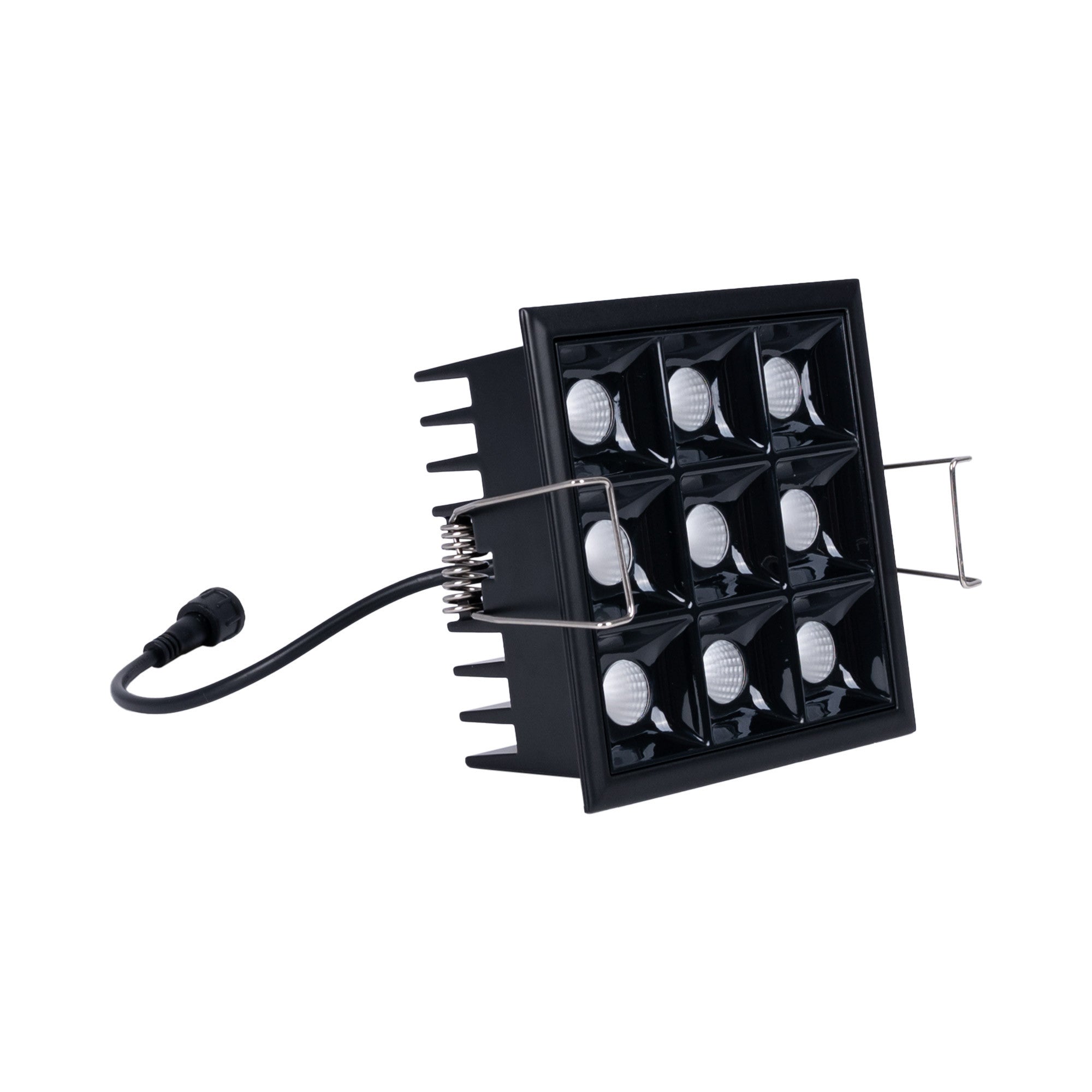 Downlight LED cuadrado empotrable 18W - 9 Focos - UGR18 - CRI90 - Chip OSRAM (27)